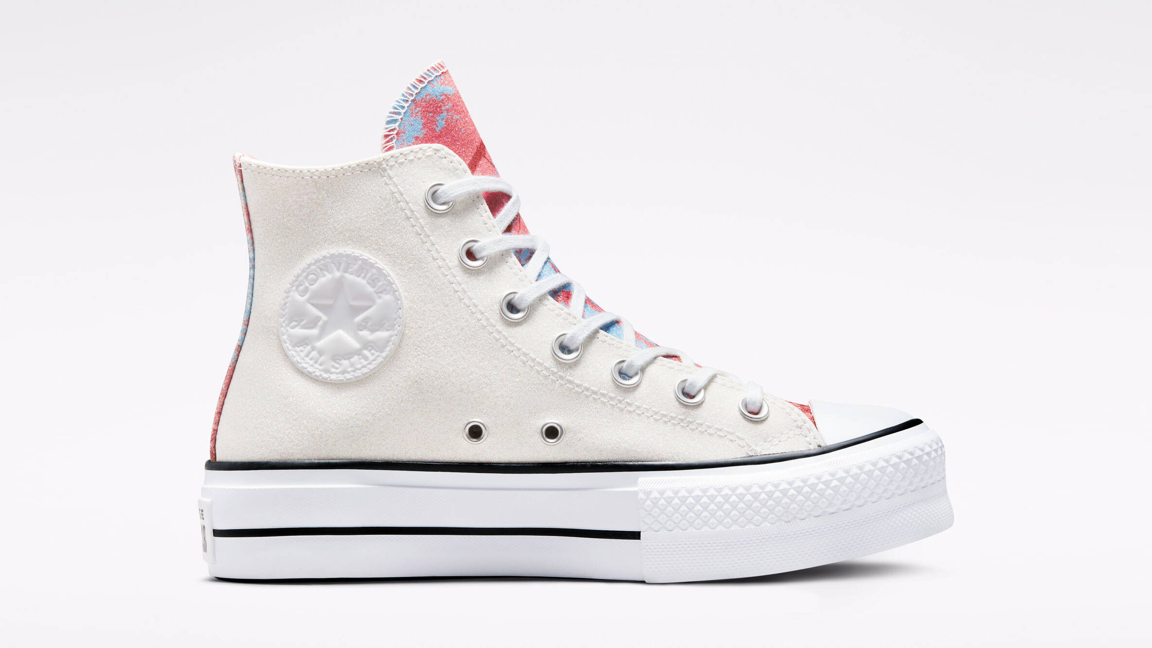 Converse Chuck Taylor Platform Hi White Pink Salt