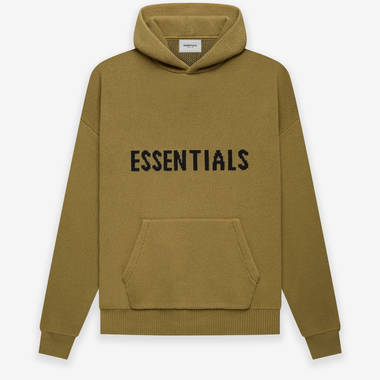 Fear of God ESSENTIALS Summer Knitted Hoodie Amber