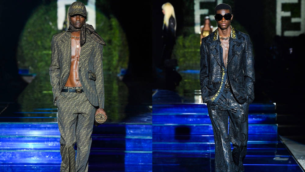 Image via Fendi / Versace Fendi x Versace Come Together for the "FENDANCE" Runway Collection