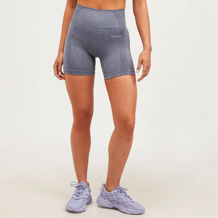 Forena Seamless Hi-Waisted Shorts Grey Marl