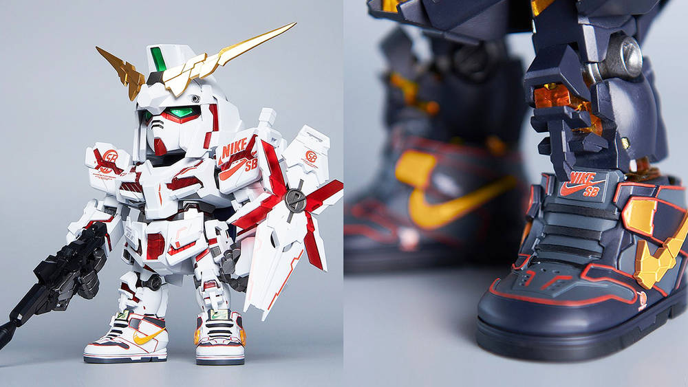Image via Gundam.Info These Gundam x Nike SB Figures Are Dropping Later This Month!
