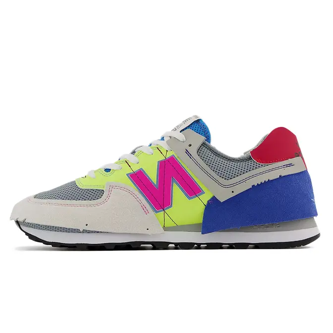 New Balance WS327 Damen Blau Gelb FCC 574 Multi ML574JSA