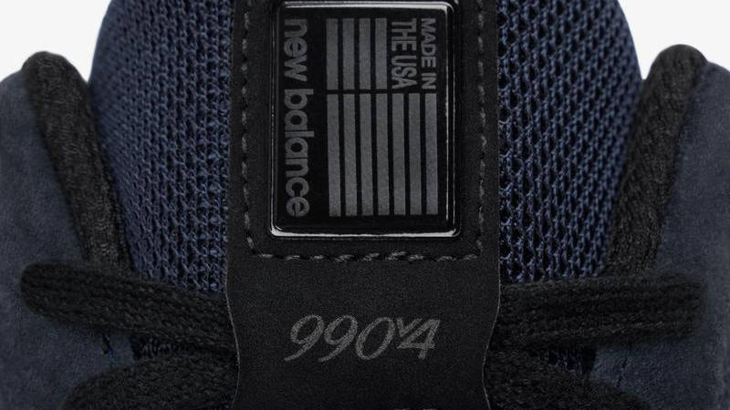JJJJound x New Balance 990v4 Navy Detail