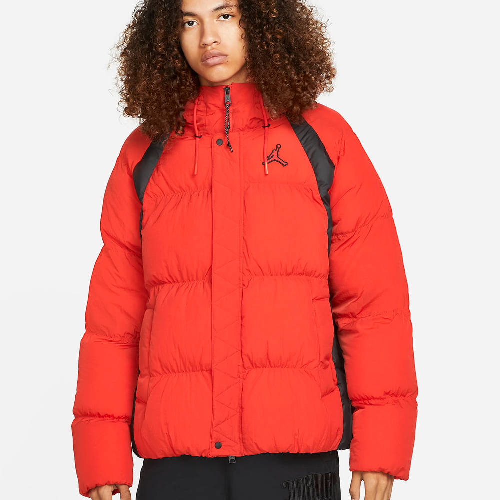 Jordan Essentials Puffer Jacket - Chile Red | The Sole Supplier