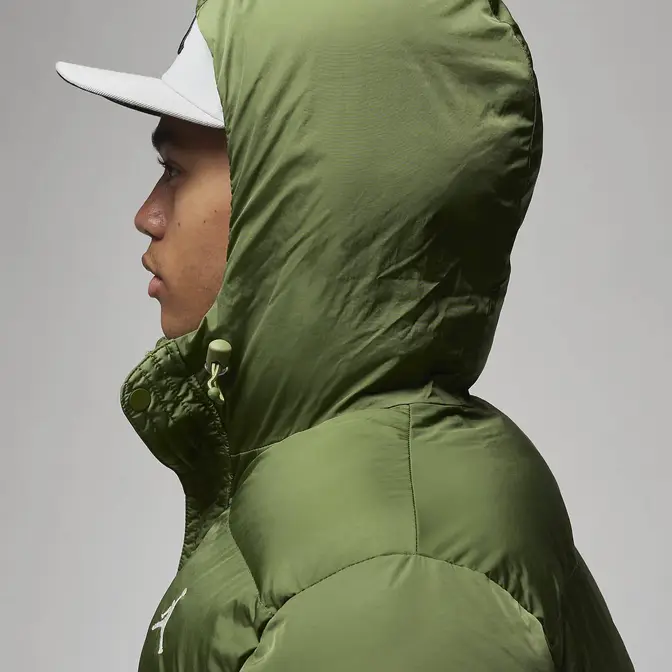 Jordan Essentials Puffer Jacket Green hood