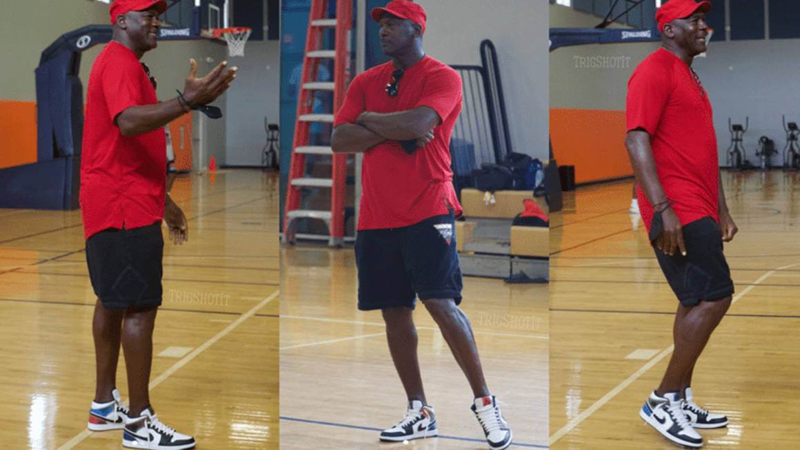 Michael Jordan Is Now Rocking Air Jordan 1 Mids The Sole Supplier