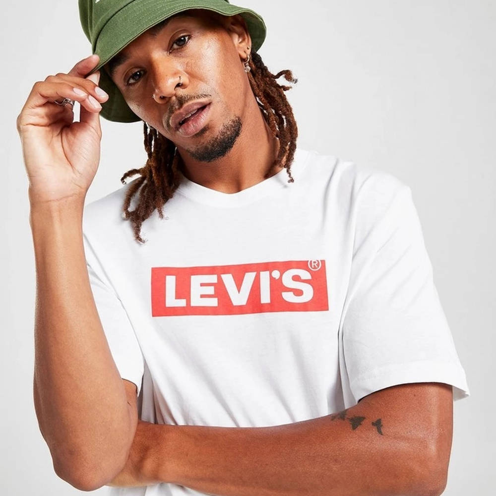 Levis Boxtab T-Shirt White Detail