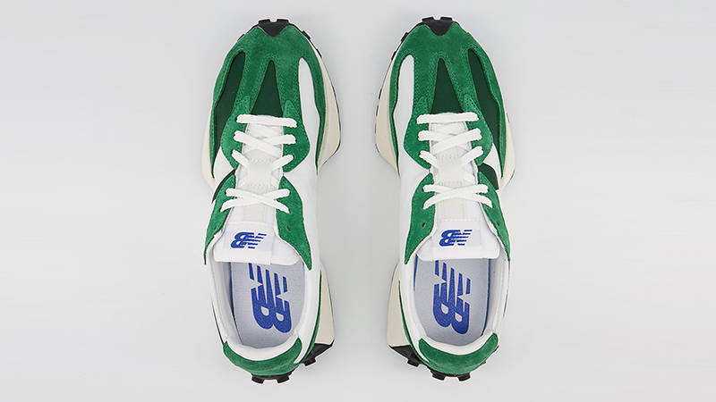 New Balance 327 Green White Top