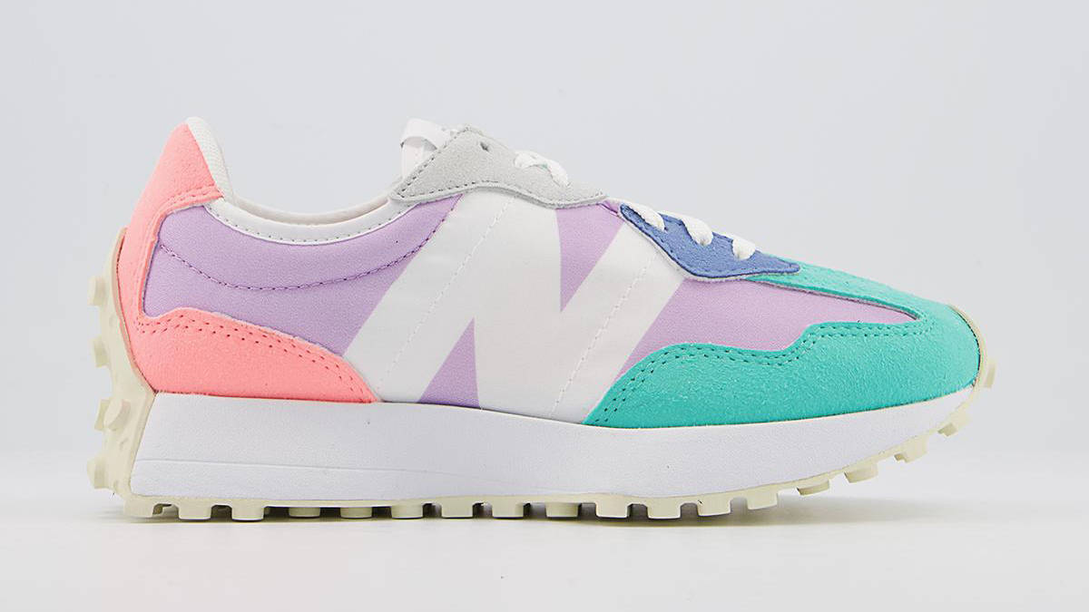 New Balance 327 Purple Pink Turquoise