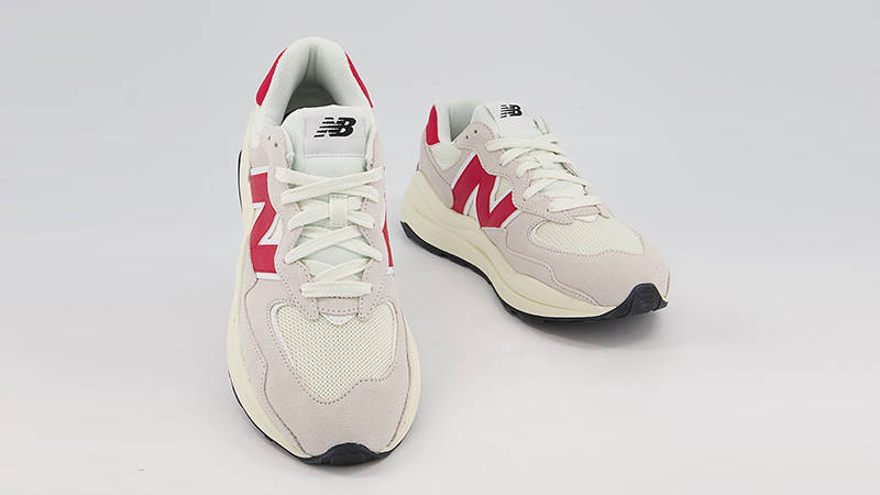 New Balance 57-40 Grey Burgundy Front