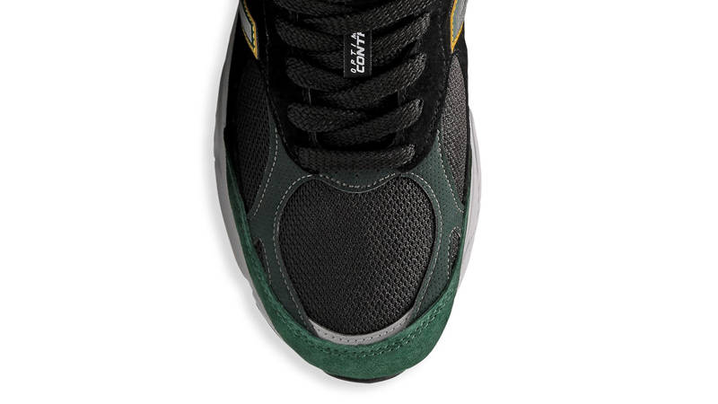New Balance 990v3 Green Yellow Closeup