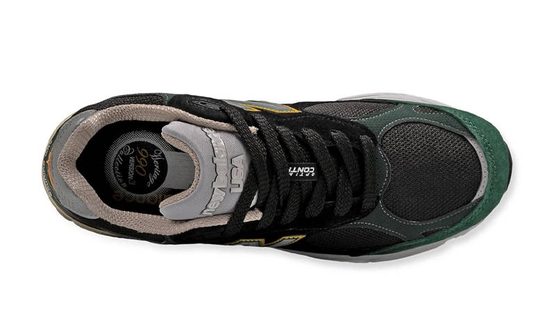New Balance 990v3 Green Yellow Top