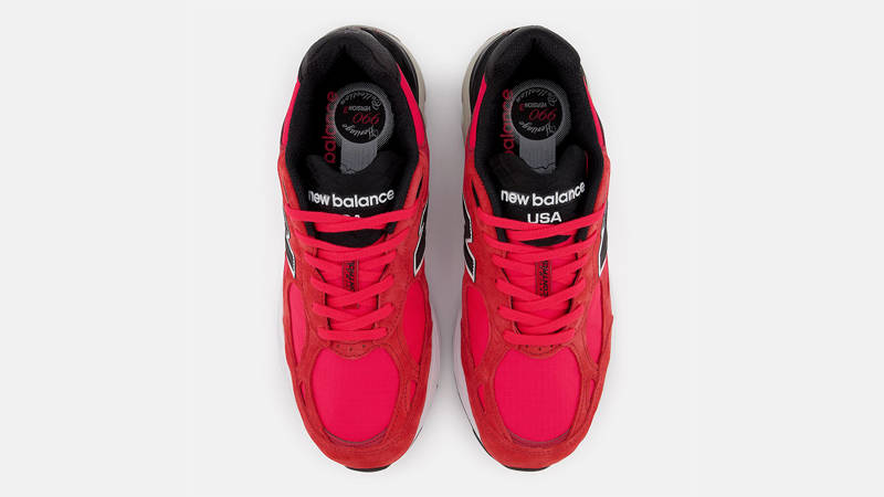 New Balance 990v3 Red Suede Middle