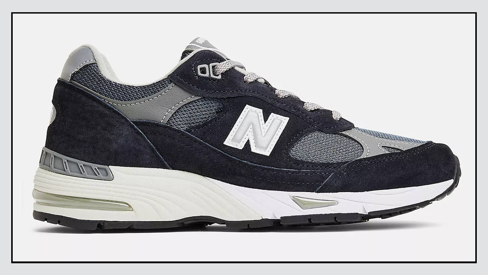 New Balance 991 Made in UK Navy White