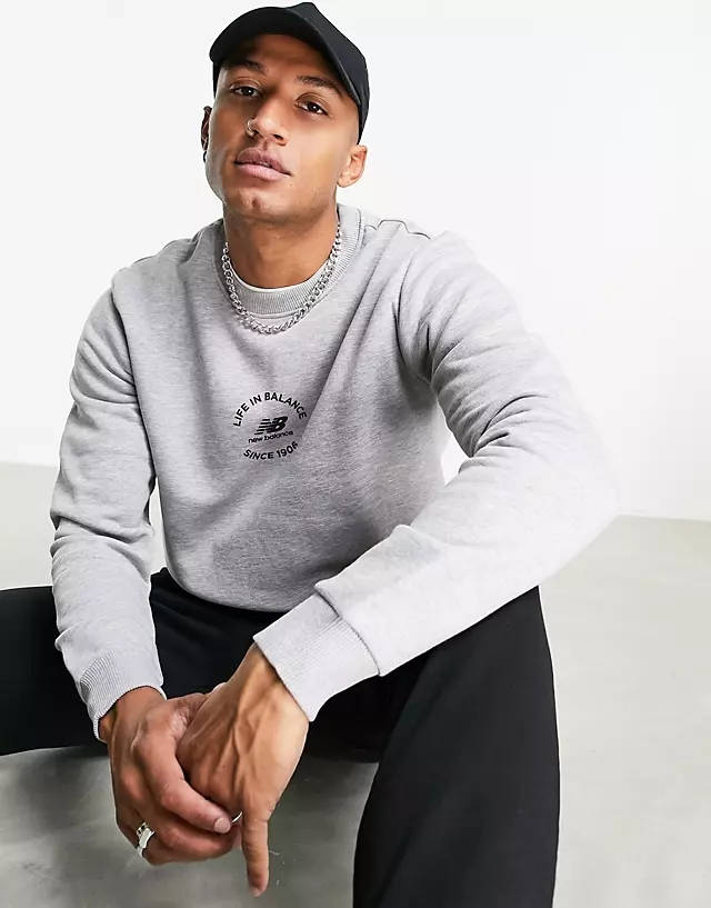New Balance Life in Balance Sweatshirt Grey
