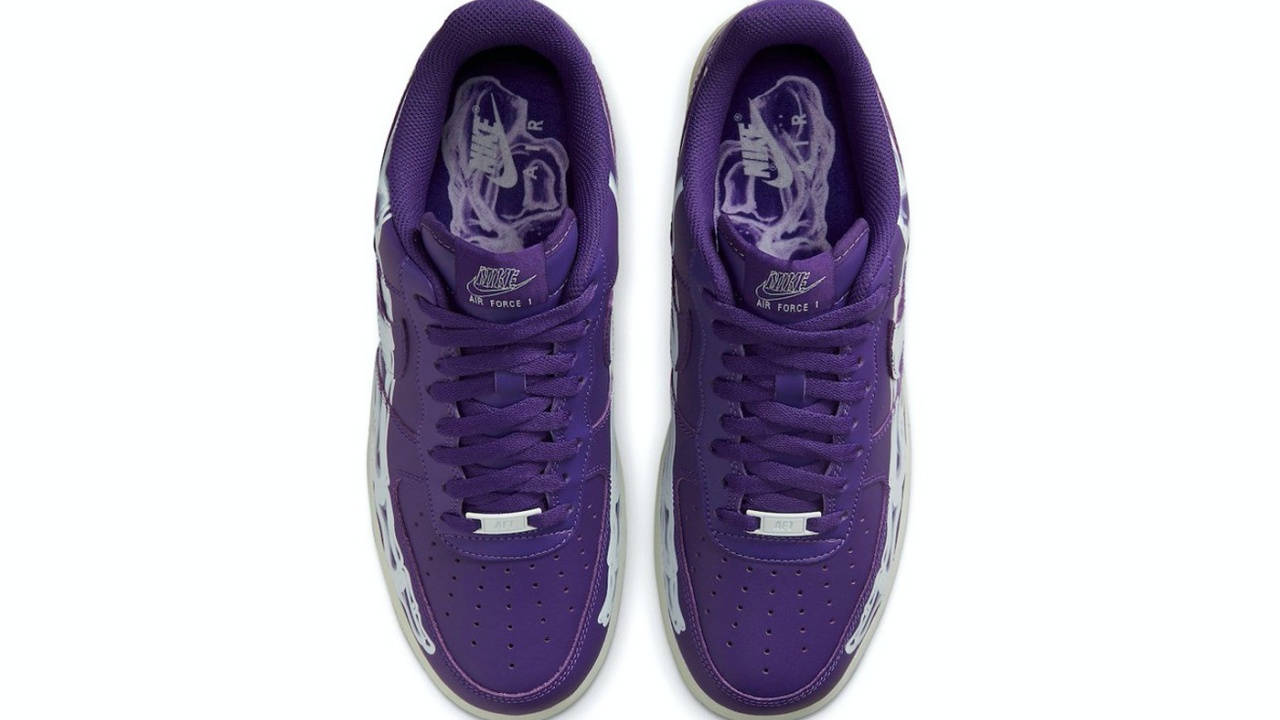 Nike AF1 Purple Skeleton 3
