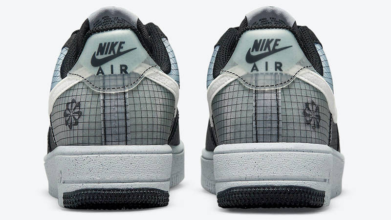 Nike Air Force 1 GS Crater Black Grey DC9326-001 back