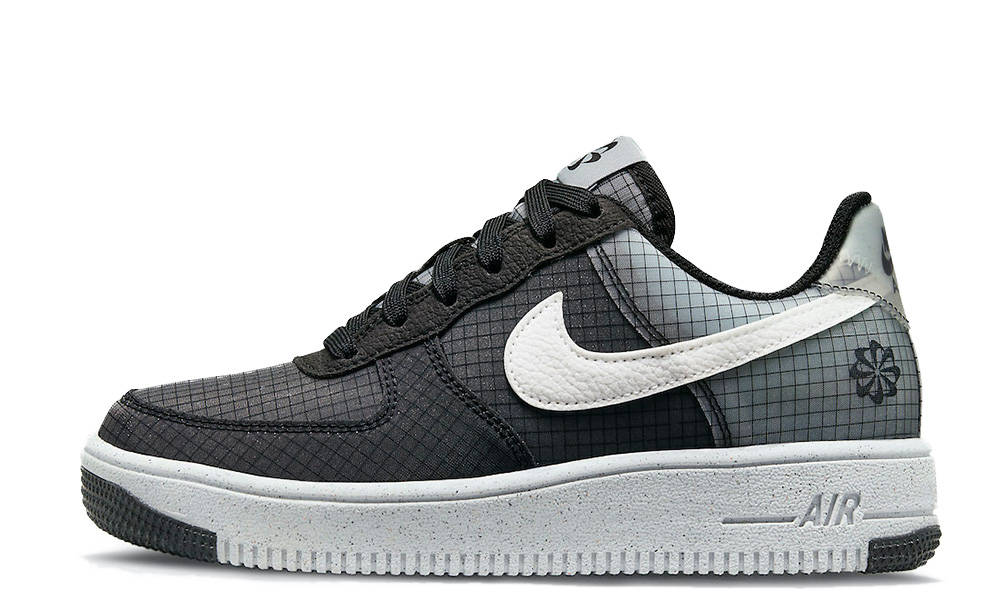 Nike Air Force 1 GS Crater Black Grey DC9326-001