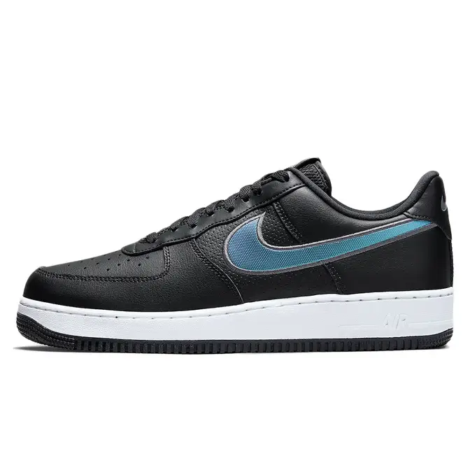 Nike Air Force 1 Low Iridescent Swoosh Black | Where To Buy | DQ0812 ...
