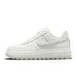 Nike The Swoosh branding on the pale Nike Special Field Air Force 1 Mid LA Luxe Summit White DD9605-100