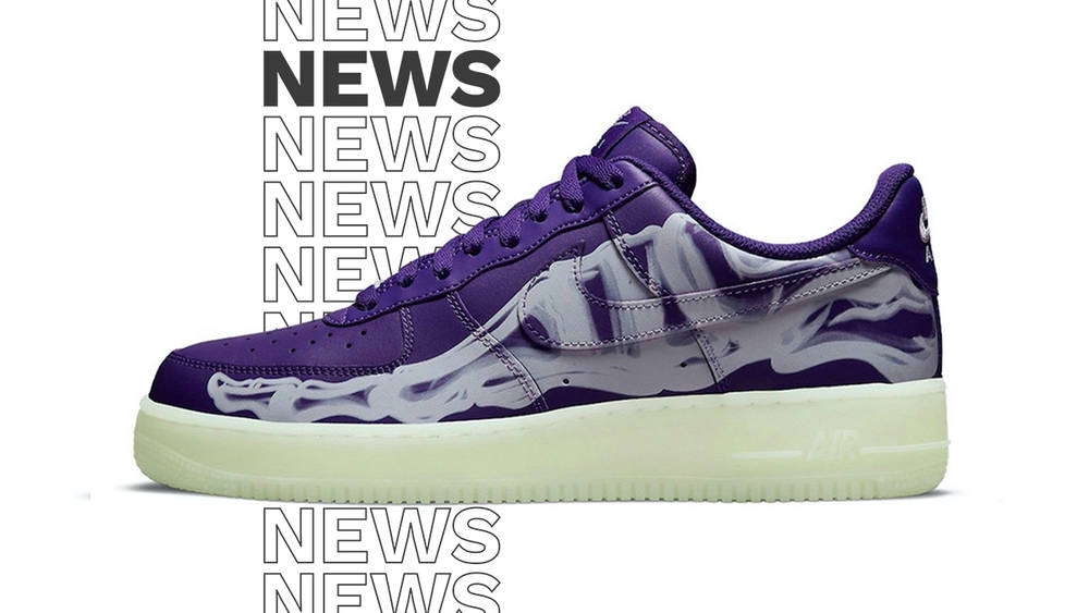 nike air force 1 skeleton purple punch