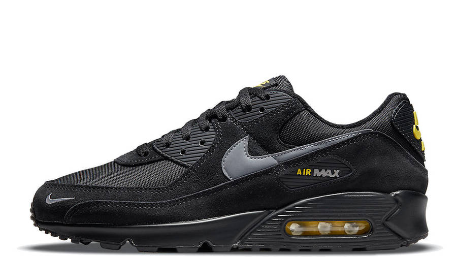 black and yellow airmaxes