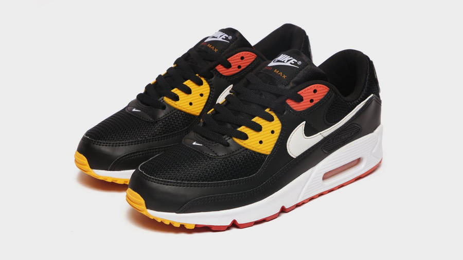 nike air max 90 red and yellow