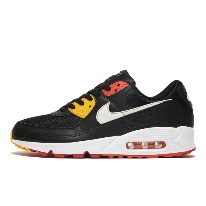 Nike Air Max 90 Black Yellow Red | Where To Buy | DJ9250-001 | The Sole ...