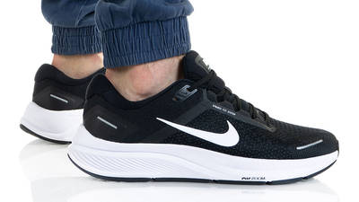 Nike Air Zoom Structure 23 Black White CZ6720-001 on foot