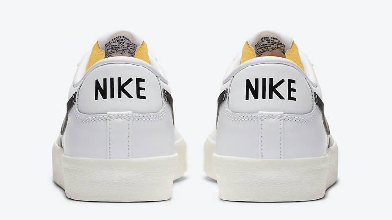Nike Blazer Low 77 Vintage White Black Back