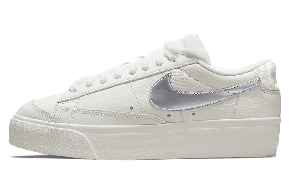 Nike Blazer Low Platform Sail Metallic Silver