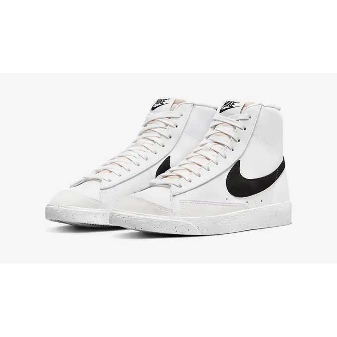 Nike blazer high sales black and white