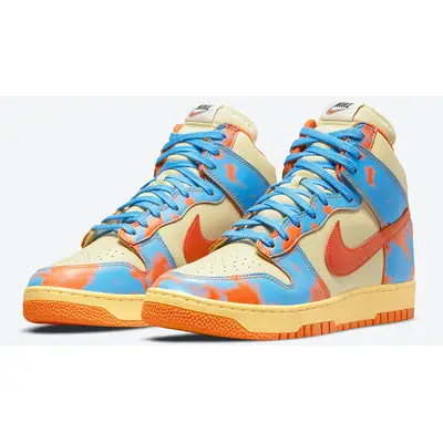 Orange and blue hot sale nike high tops