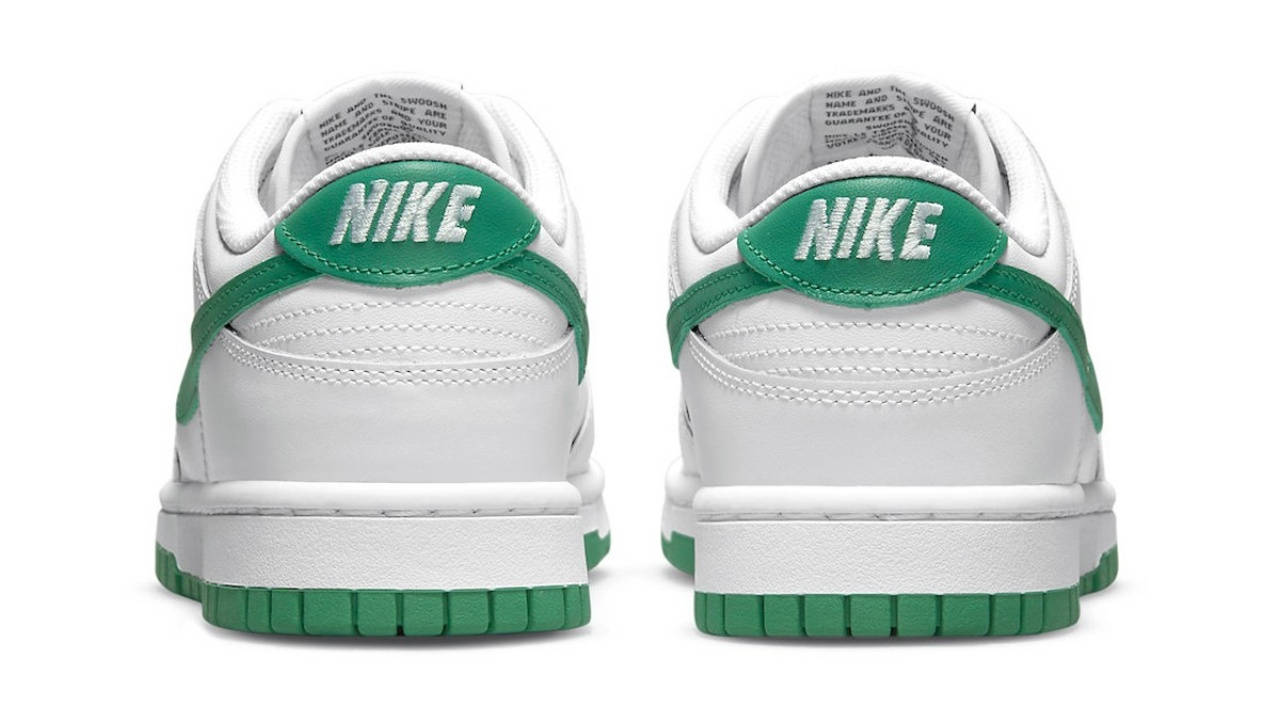 nike dunk low white green 4