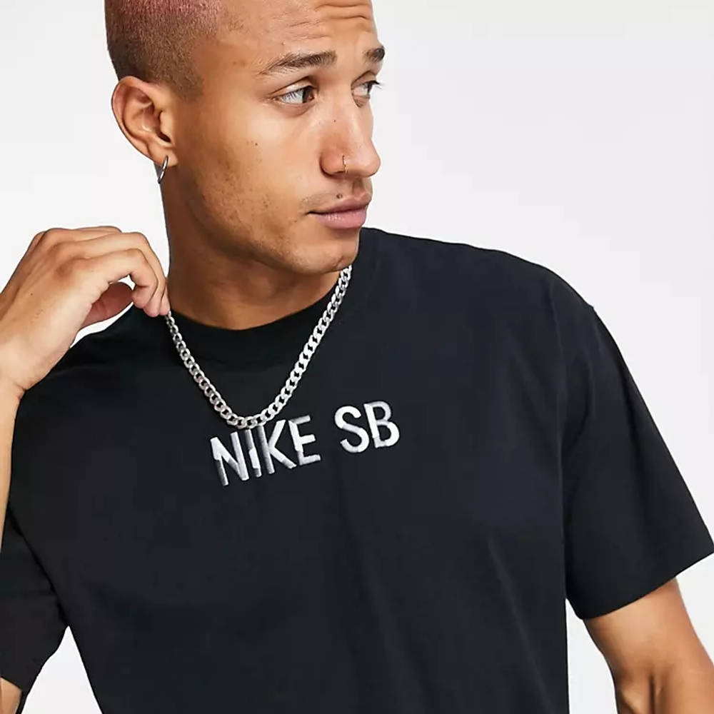 Nike SB Skate Mosaic Logo TShirt Black The Sole Supplier