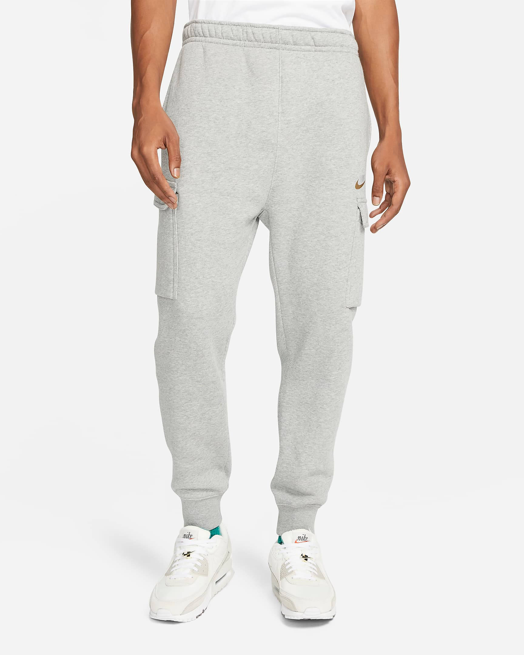 Nike Sportswear Club Fleece Cargo Trousers - Dark Grey Heather | The ...