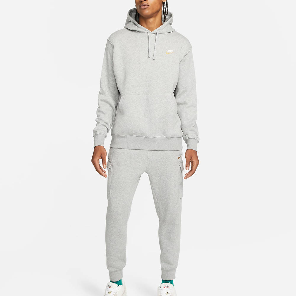 grey and gold nike hoodie