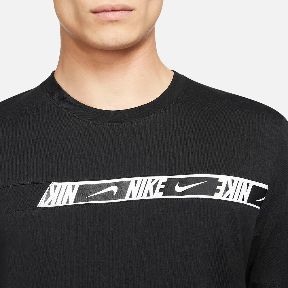 Nike Sportswear Logo Strip T-shirt - Black | The Sole Supplier