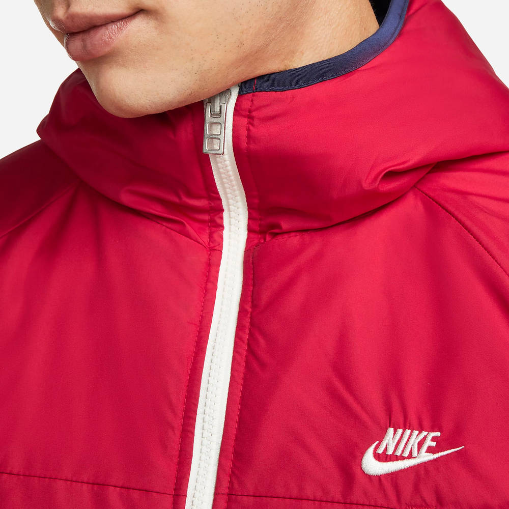 Nike Sportswear Therma-FIT Legacy Reversible Hooded Jacket - Gym Red ...