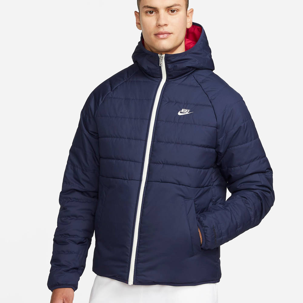 Nike Sportswear Therma-FIT Legacy Reversible Hooded Jacket - Gym Red | The Sole Supplier