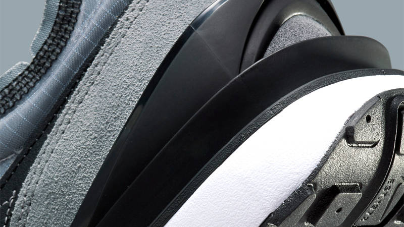 Nike Waffle One Grey Black Closeup