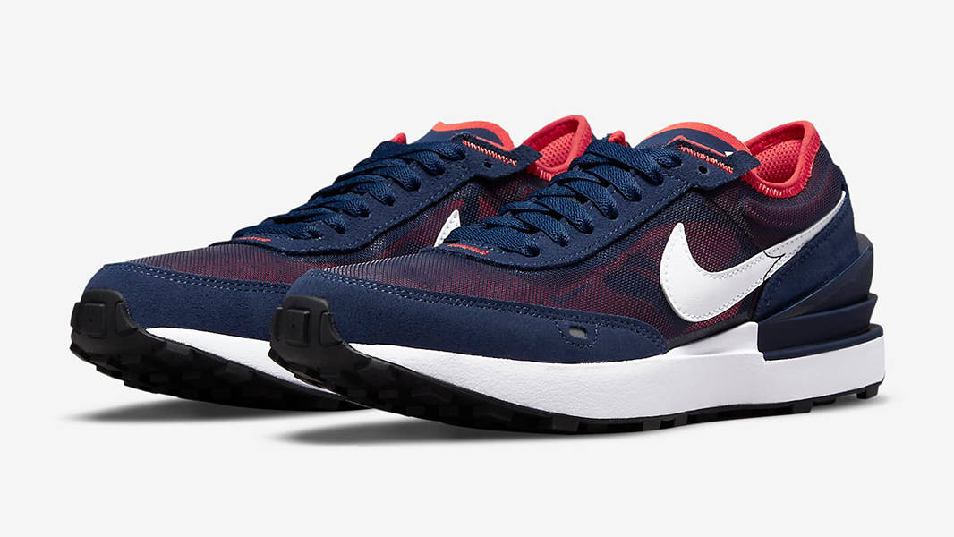 Nike Waffle One GS Navy Orange