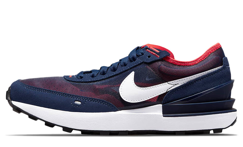 Nike Waffle One GS Navy Orange