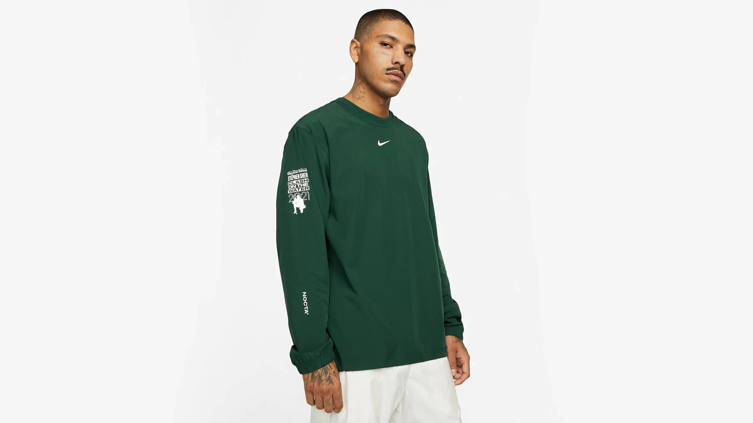 一括購入割引 NOCTA X NIKE NRG WOVEN CREWNECK GREEN Ｍ - メンズ