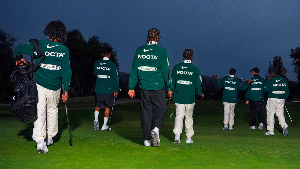 Image via Nikw Look Fly on and Off the Green With Drake's NOCTA x Nike Golf Collection