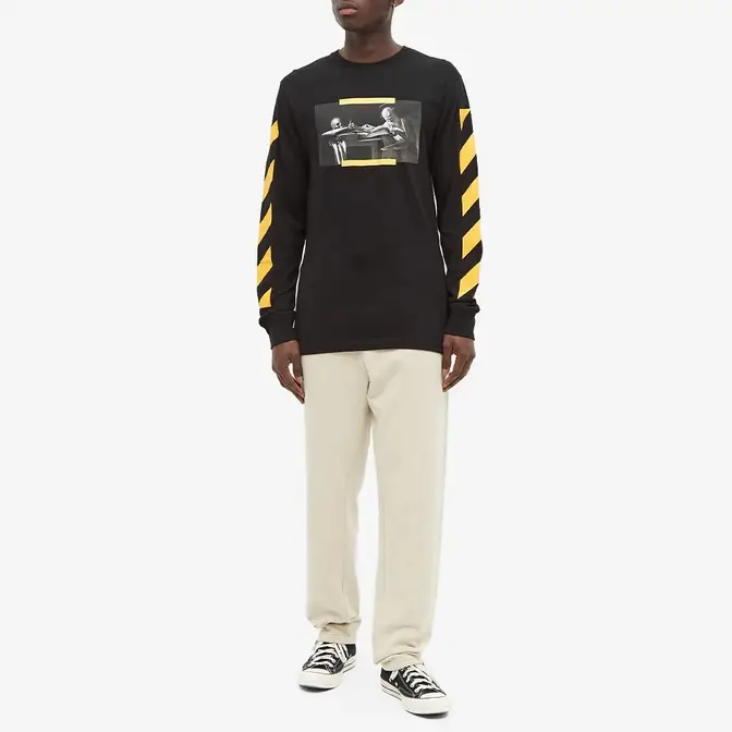 Off-White Long Sleeve Caravaggio Painting T-Shirt | Where To Buy