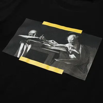 Off-White Slim Caravaggio Painting T-Shirt Black Detail