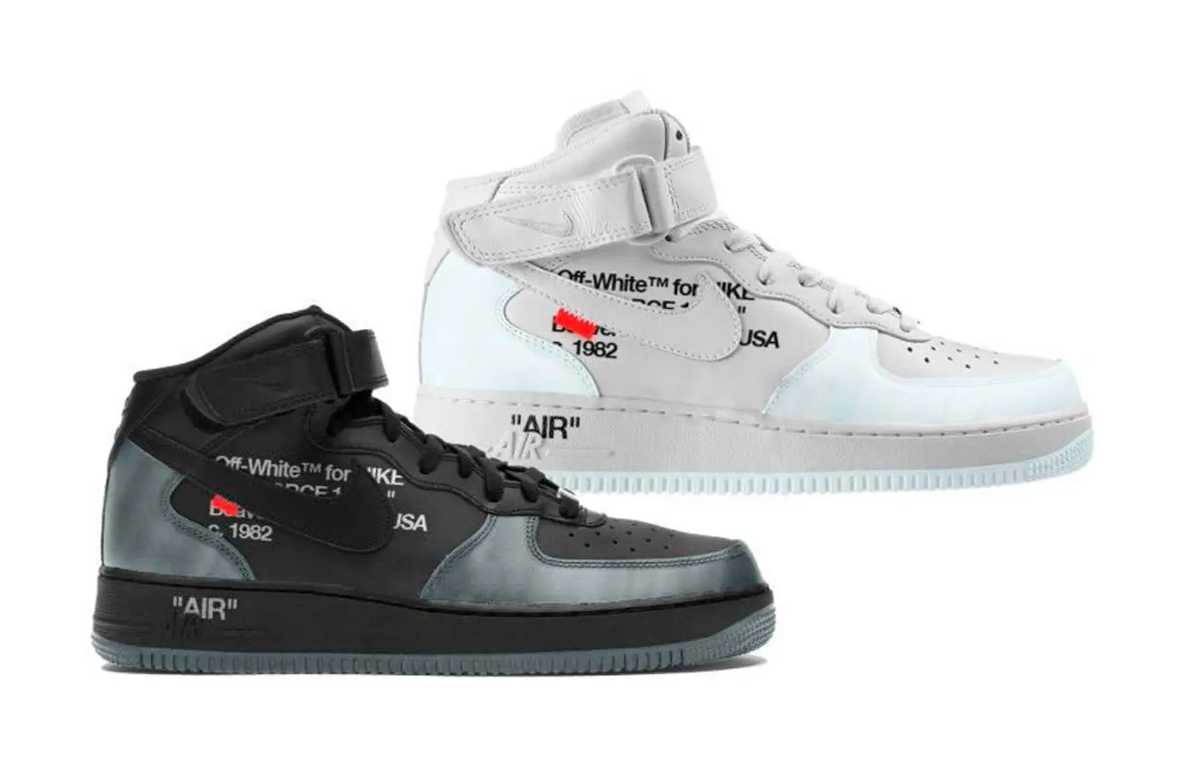 Images of Two Off-White x Nike Air Force 1 Mids Have Surfaced | The ...