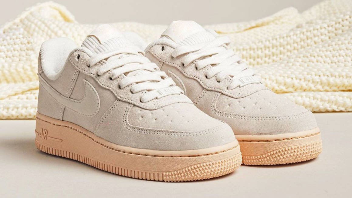 white suede nike air force 1