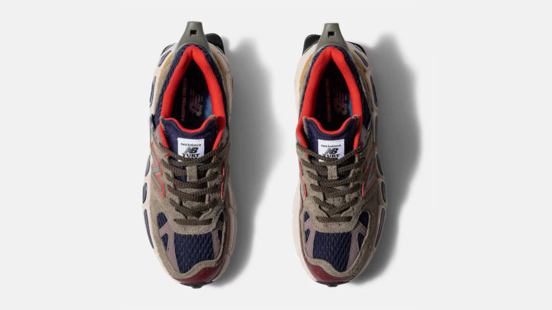 Salehe Bembury x New Balance 574 Yurt Olive Navy Red Middle